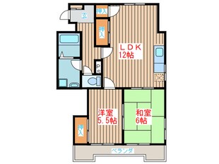 森山ｺｰﾎﾟの物件間取画像